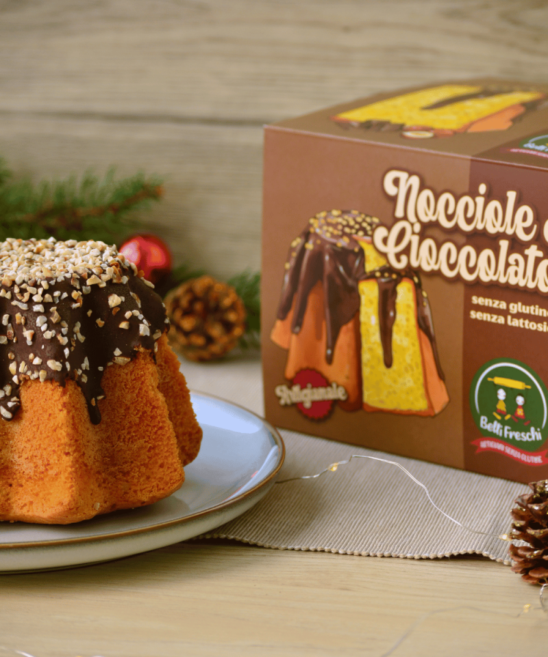 Pandoro Cioccolato e Nocciole - senza glutine e senza lattosio - immagine 2
