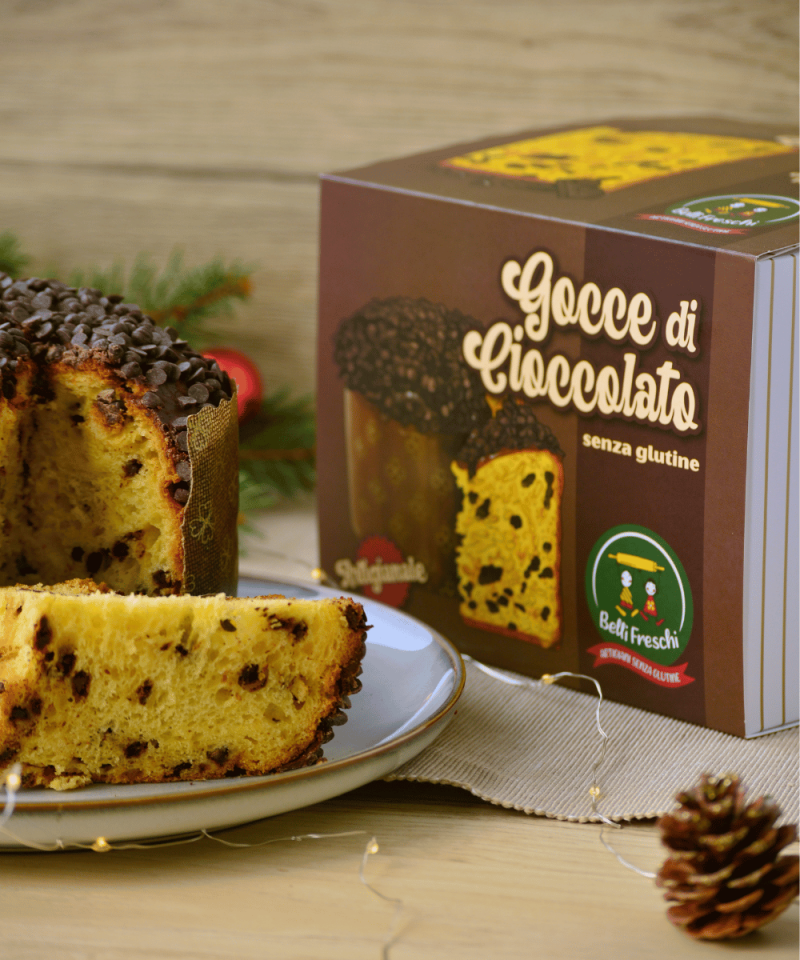 Panettone al cioccolato senza glutine